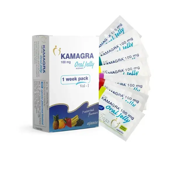 Kamagra Oral Jelly 100mg Sildenafil oral jelly sachet for erectile dysfunction